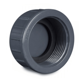 Endkappe mit IG 1 1/2" PVC