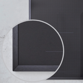 berbel Kochfeldrahmen BKA 90 DL  Mattschwarz - 1100041