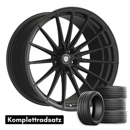 Komplettradsatz Raffa Wheels RFS-02 | Forged Series | Black Matt 9x20