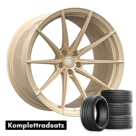 Komplettradsatz Raffa Wheels RFS-03 | Forged Series | Champagner 9x20 ET30 LK 5x112 | Passat B8