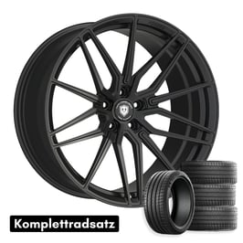 Komplettradsatz Raffa Wheels RFS-01 | Forged Series | Matt Black 10x21