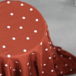 JOLLY DOTS SIENNA - crêpe de viscose