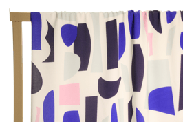 Viscose blanc cassé à formes abstraites