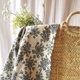 DENTELLE DE FLEURS - Batiste de coton