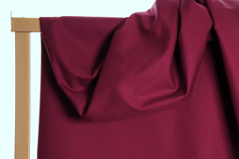 Gabardine coton bio - Bordeaux