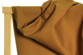 Gabardine coton bio - Marron doré