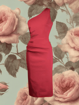 Pretty Retro - Norma Wiggle Dress in Wine Red (50er Jahre Stil)