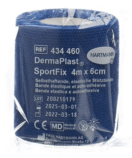 DermaPlast® SportFix Kohäsive Binde blau 6 cm x 4 m  7781131