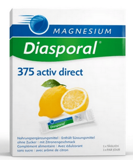 Magnesium Diasporal Activ, Direct Zitrone Sticks 375 mg
