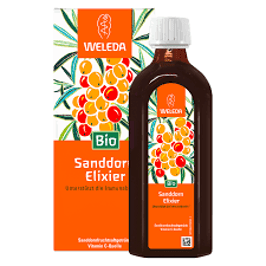 WELEDA Sanddorn Vital Sirup 250 ml Flasche