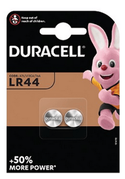 DURACELL Batt für Uhr+Rechner LR44 1.5V 2 Stk    1864116