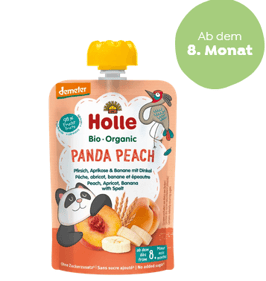 HOLLE Panda Peach Pouchy Pfir Apri Bana Dink 100 g   7577837