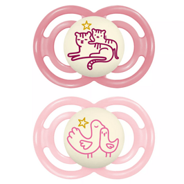 MAM Perfect Night Nuggi 16-36m pink/pink 2 Stk   1042855