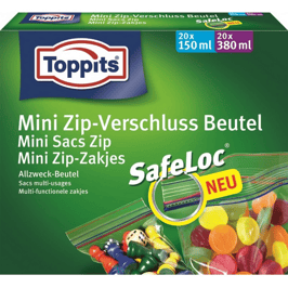 TOPPITS Mini Zip Verschlussbeutel 40 Stk   6700885