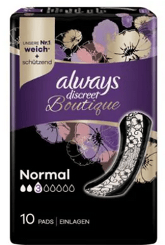 ALWAYS Discreet Boutique Inkont Pads Normal 10 Stk  7775366