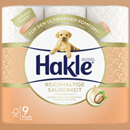 HAKLE Reichhaltige Sauberkeit Sh Butt Rolle 9 Stk   6921913