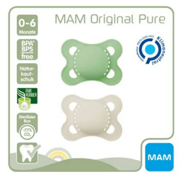 MAM Original Nuggi Pure Silikon 0-6m 2 Stk   1000963