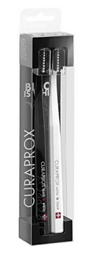 CURAPROX White is Black Zahnbürst weiss/schw 2 Stk   6687854
