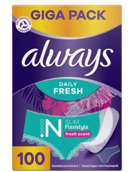 ALWAYS Slipeinlage Flexi Slim Frisch GigaP 100 Stk  1003999