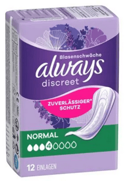 ALWAYS Discreet Inkontinenz Normal 12 Stk  1100738