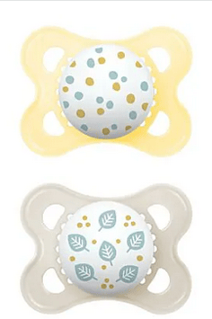 MAM Original Nuggi 0-6m yellow/grey 2 Stk   1042829
