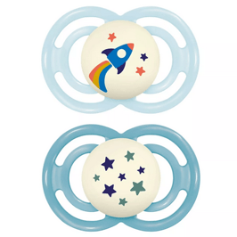 MAM Perfect Night Nuggi 6-16m blue/blue 2 Stk   1042852