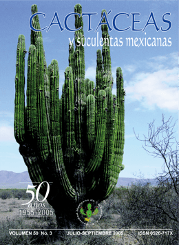 Cactáceas y suculentas mexicanas 50(3)