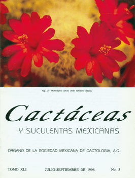 Cactáceas y suculentas mexicanas 41(3)