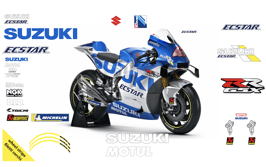 グラフィックステッカー MotoGP 2020 ECSTAR SUZUKI