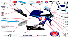 グラフィックステッカー WSBK 2024 YAMAHA