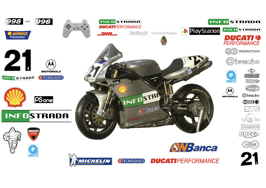 グラフィックステッカー WSBK DUCATI 2001 IMOLA