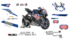 グラフィックステッカー WSBK 2018 YAMAHA V2