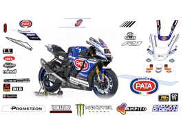 グラフィックステッカー WSBK 2024 PATA YAMAHA