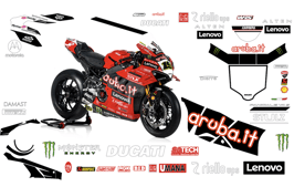 グラフィックステッカー WSBK 2025 Aruba DUCATI