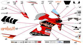 グラフィックステッカー WSBK 2024 DUCATI