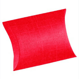 Pillow Box rot groß, 10x10x3,5 cm, 10 Stück