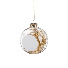 Christbaumkugel "Lametta" individuell bedruckbar