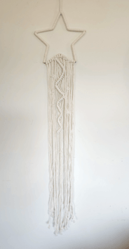 Macraméhanger Maan of Ster