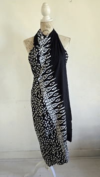 Sarong zwart/wit