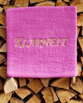 Filzkissen KLARHEIT