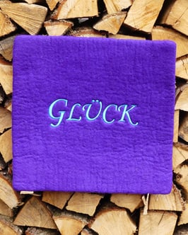 Filzkissen Glück