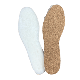 Lammfell-Einlagesohle mit Kork