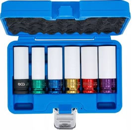 Kraft-Schoneinsatz-Satz Antrieb Innenvierkant 12,5 mm (1/2")  SW 15 / 17 / 19 / 21 / 22 mm / MS17 | 6-tlg.