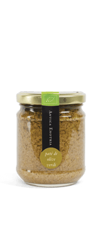 Grüne Bio-Olivenpaste