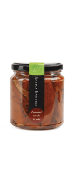 Getrocknete Bio-Tomaten in nativem Olivenöl