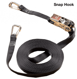 25mm Stainless 316 ratchet 10m - (Snap Hook)