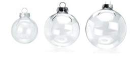 Weihnachtskugel Glas Transparent