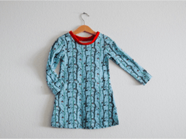 Kuschelkleid türkis