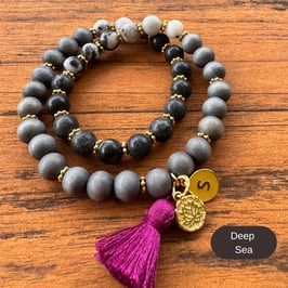 Mala Twin Grey Line