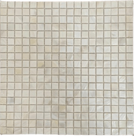 Mosaico Madreperla Bianco Candido. Lotto di 6 fogli